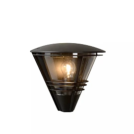 LIVIA outdoor wall light 1 x 60 W E27 black (Lucide)
