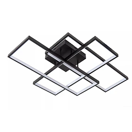 LOKERO LED CCT ceiling light 60 W 2700K/4000K black (Lucide)