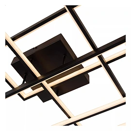 LOKERO LED CCT ceiling light 60 W 2700K/4000K black (Lucide)