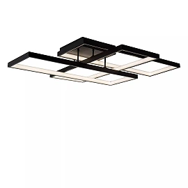 LOKERO LED CCT ceiling light 60 W 2700K/4000K black (Lucide)