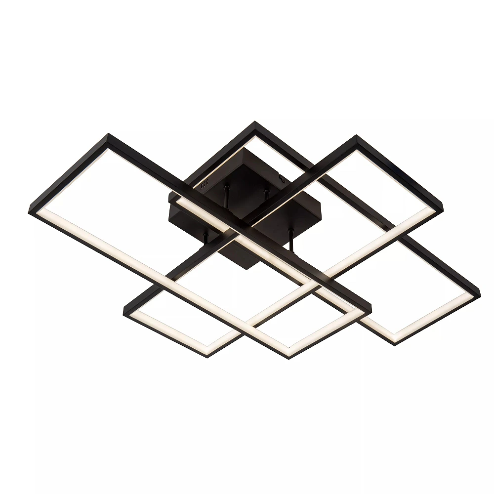 LOKERO LED CCT ceiling light 60 W 2700K/4000K black (Lucide)