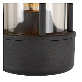 LORI outdoor wall light with dusk sensor 1 x 15 W E27 anthracite (Lucide)