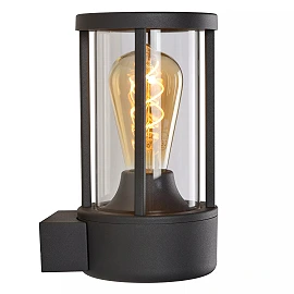 LORI outdoor wall light with dusk sensor 1 x 15 W E27 anthracite (Lucide)