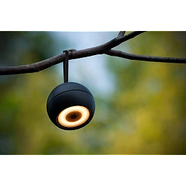 LUNEX rechargeable outdoor wall light LED 1x2W 3000K black (Lucide)