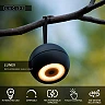 LUNEX rechargeable outdoor wall light LED 1x2W 3000K black (Lucide)