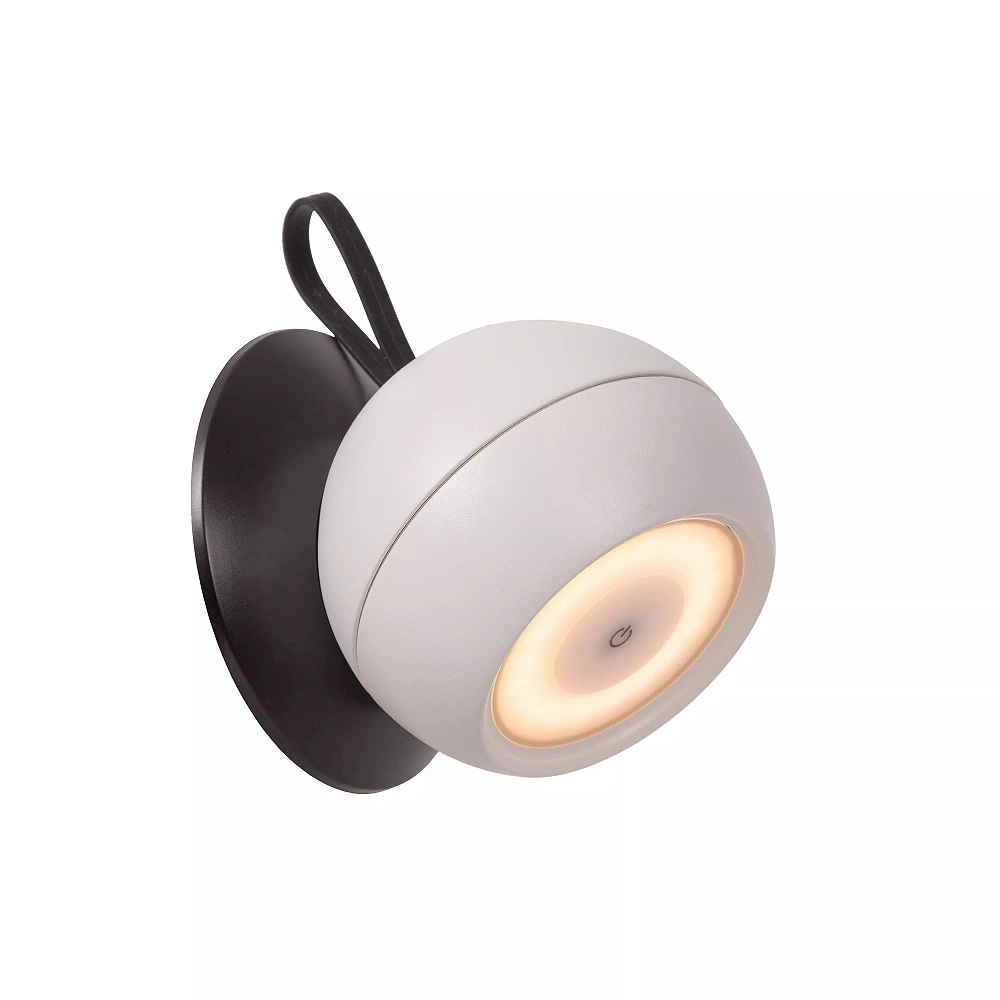 LUNEX rechargeable LED outdoor wall light 1 x 2 W 3000K white (Lucide)