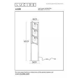 LUUK Floor lamp 3x40W E27 Black (Lucide)