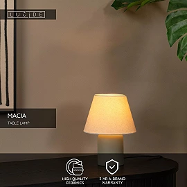 MACIA galda lampa 22x22 cm 1xE14 zaļa (Lucide)