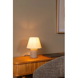 MACIA galda lampa 22x22 cm 1xE14 krēmkrāsas (Lucide)