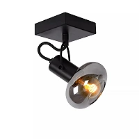 MADEE ceiling spotlight 1 x E14 black smoke grey (Lucide)