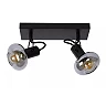 MADEE ceiling spotlight 2 x E14 black smoke grey (Lucide)
