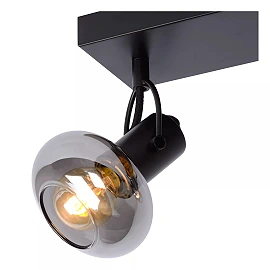 MADEE Ceiling spotlight 38x9 cm 3xE14 black (Lucide)