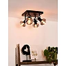 MADEE ceiling spotlight 4 x E14 black smoke grey (Lucide)