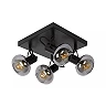 MADEE ceiling spotlight 4 x E14 black smoke grey (Lucide)