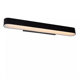 MADELON bathroom LED wall light 9 W 2700K IP44 black (Lucide)