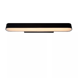 MADELON bathroom LED wall light 9 W 2700K IP44 black (Lucide)