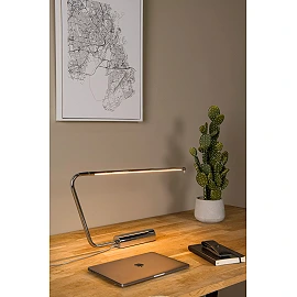 MADISON LED desk lamp 9 W 2700 K chrome/black (Lucide)