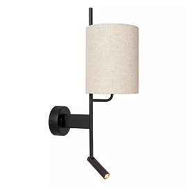 MAGIC wall light 1xE27 40 W with USB black (Lucide)