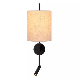MAGIC wall light 1xE27 40 W with USB black (Lucide)