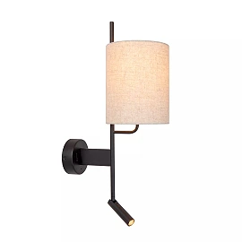 MAGIC wall light 1xE27 40 W with USB black (Lucide)
