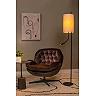 MAGIC floor lamp Ø24 cm 1xE27 40 W with reading arm black (Lucide)
