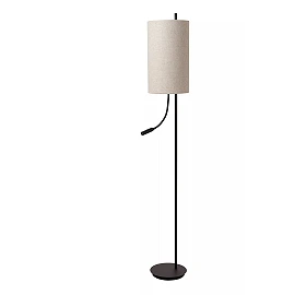 MAGIC floor lamp Ø24 cm 1xE27 40 W with reading arm black (Lucide)