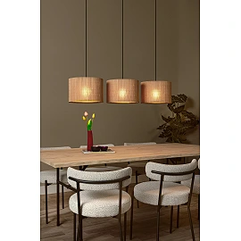 MAGIUS Pendant light 113x32 cm 3xE27 natural (Lucide)