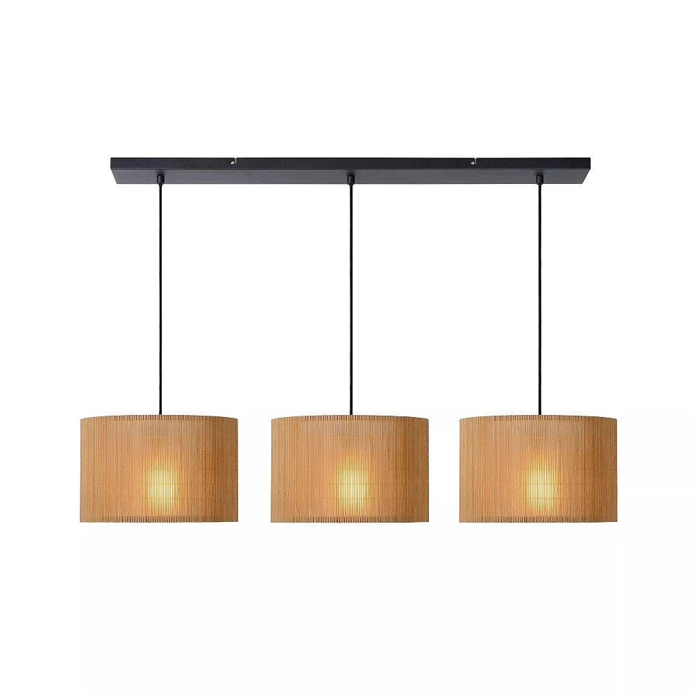 MAGIUS Pendant light 113x32 cm 3xE27 natural (Lucide)