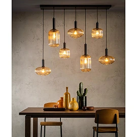 MALOTO Pendant light 7x40W E27 amber (Lucide)