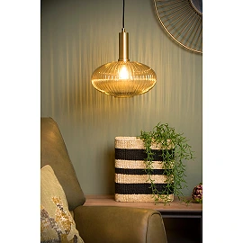MALOTO Pendant light 1x40W E27 amber (Lucide)