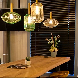 MALOTO Pendant light 1x40W E27 amber (Lucide)