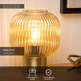 MALOTO Table lamp 1x40W E27 amber (Lucide)