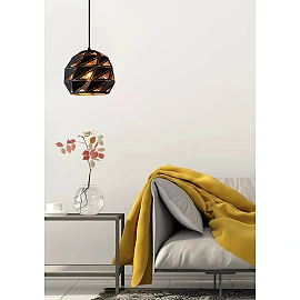 MALUNGA piekaramā lampa Ø25 E27 melna (Lucide)