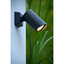 MANAL Wall spotlight Indoor/Outdoor 1x13W Integrated LED IP65 Anthracite (Lucide)