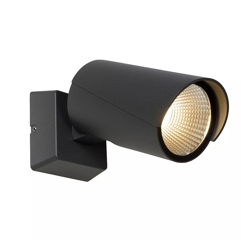 MANAL Wall spotlight Indoor/Outdoor 1x13W Integrated LED IP65 Anthracite (Lucide)