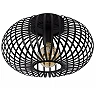 MANUELA Flush ceiling light Ø39,5cm 1x60W E27 black (Lucide)