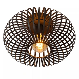 MANUELA Griestu lampa Ø39,5cm 1x60W E27 melna (Lucide)