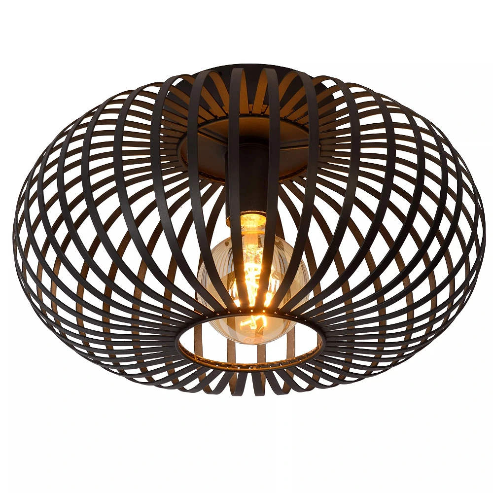 MANUELA Griestu lampa Ø39,5cm 1x60W E27 melna (Lucide)