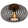 MANUELA Flush ceiling light Ø39,5cm 1x60W E27 black (Lucide)