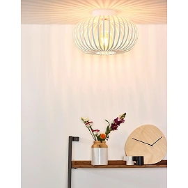 Griestu lampa MANUELA Ø39.5 1xE27 60W balta (Lucide)