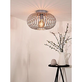 Griestu lampa MANUELA Ø39.5 1xE27 60W pelēka (Lucide)