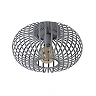 MANUELA Flush ceiling light Ø39.5 1xE27 60W Grey (Lucide)