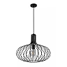 MANUELA pendant light Ø 50 cm 1xE27 Black (Lucide)