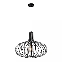 MANUELA piekaramā lampa Ø 50 cm 1xE27, melna (Lucide)