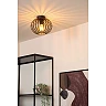 MANUELA flush ceiling light 1 x 60 W E27 black (Lucide)