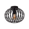 MANUELA flush ceiling light 1 x 60 W E27 black (Lucide)