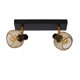 MAREN Ceiling spotlight 2xE14 matt gold / brass (Lucide)