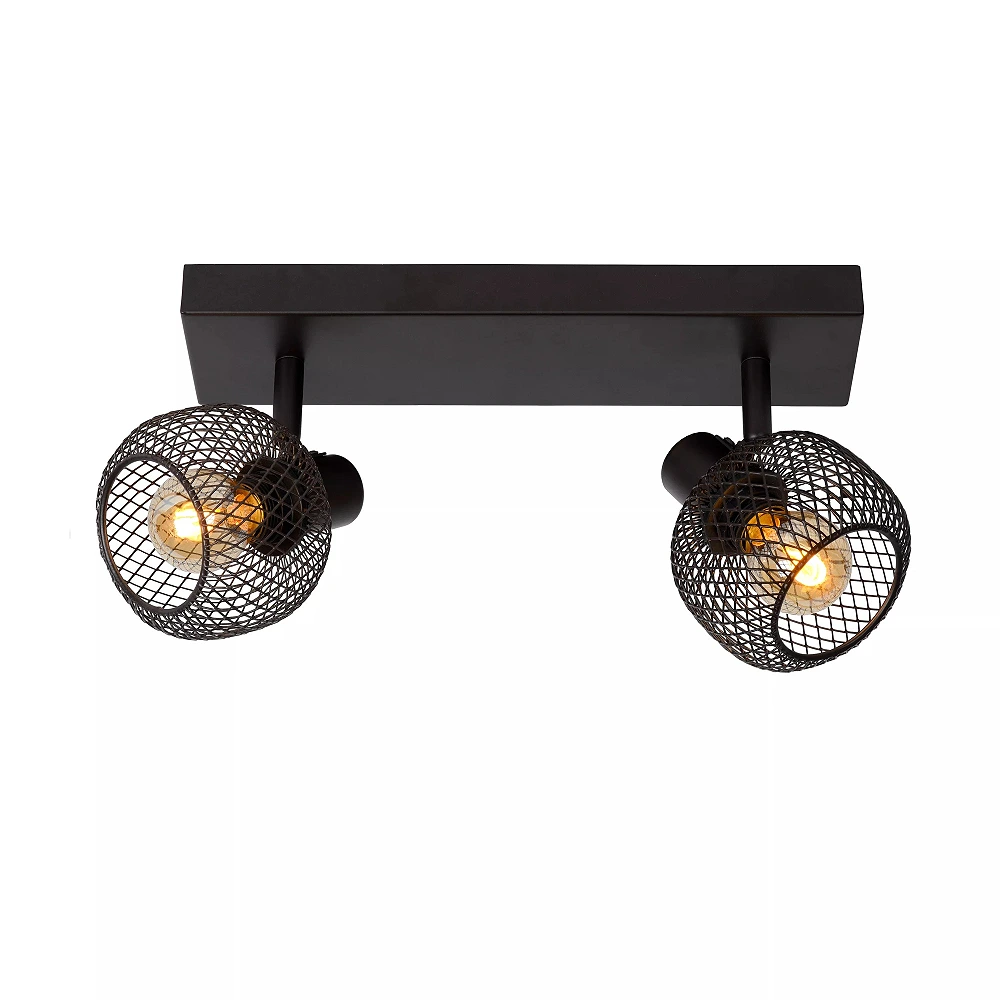 MAREN Ceiling spotlight 2xE14 black (Lucide)