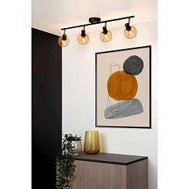 MAREN Ceiling spotlight 4xE14 matt gold / brass (Lucide)
