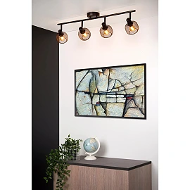 MAREN Ceiling spotlight 4xE14 black (Lucide)